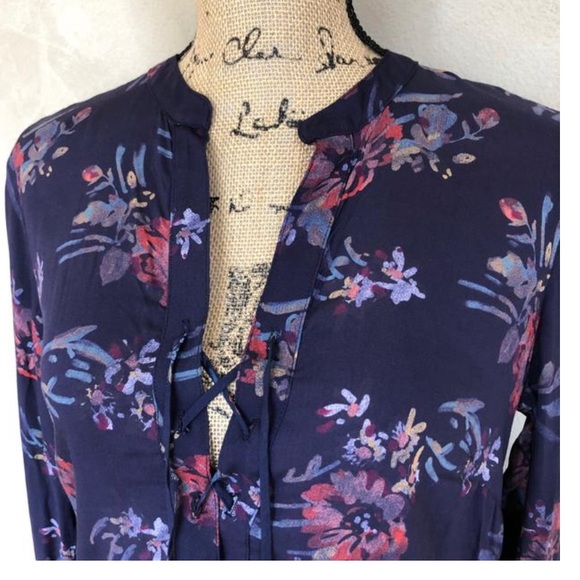 Purple Floral Long Sleeve Short Casual Dress
Size: US L - Picture 3 of 4